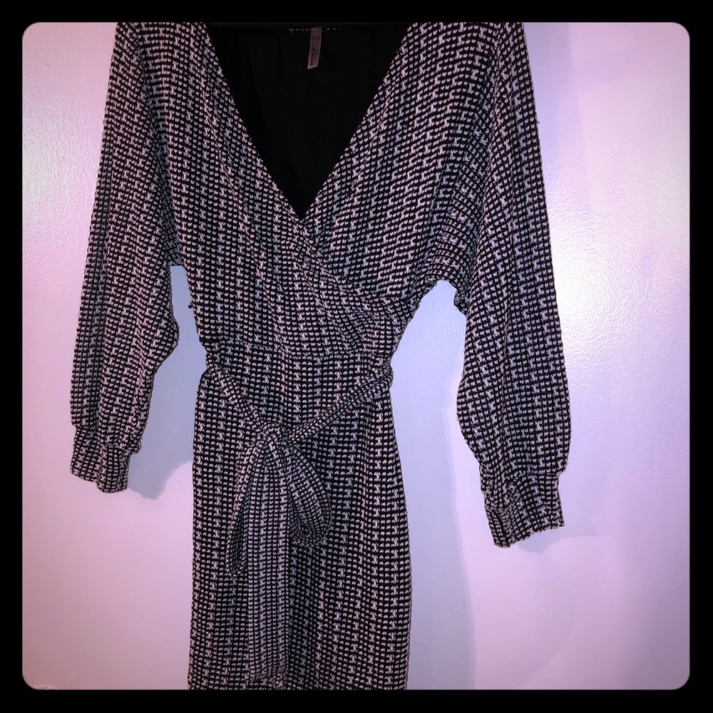 Wrap Sweater Mini Dress/Top